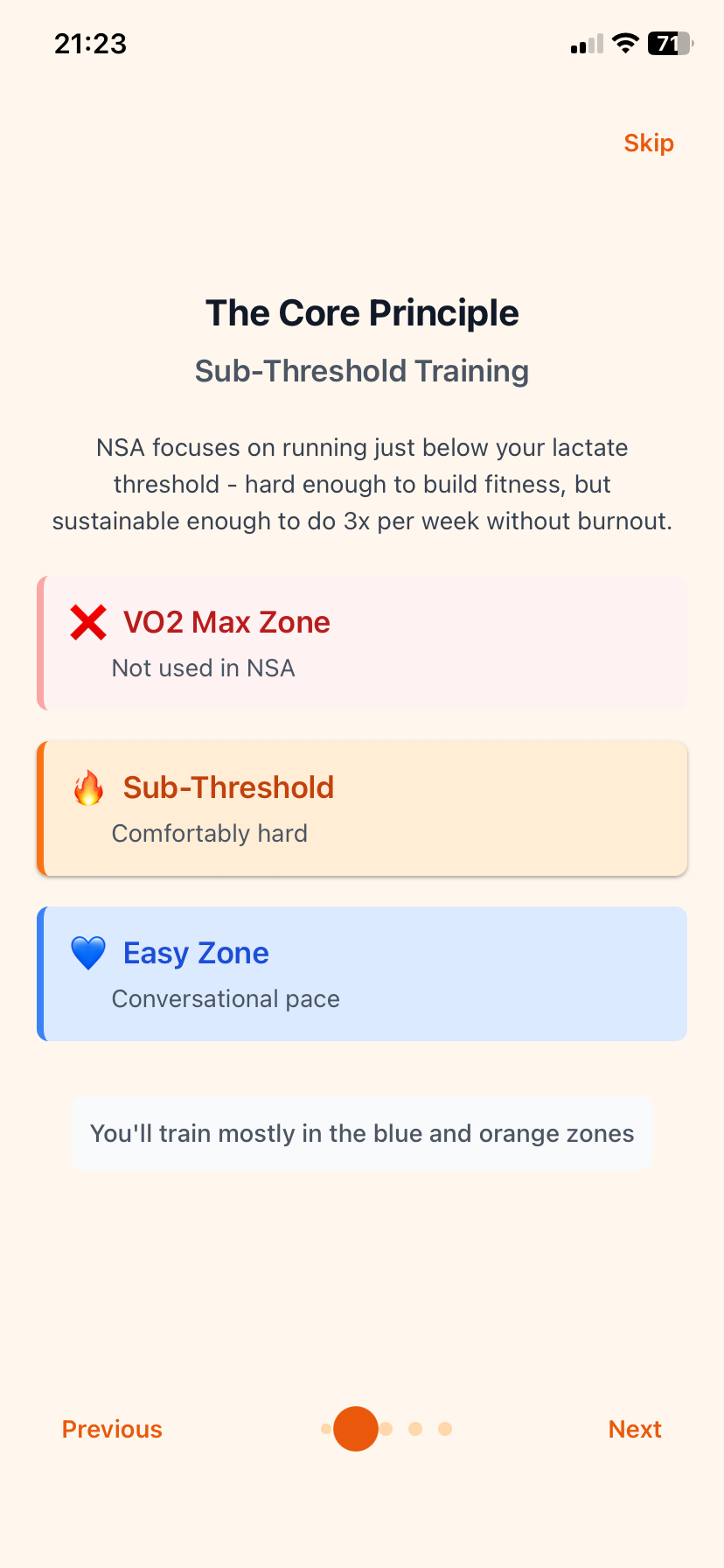 NSA Running Screen 2